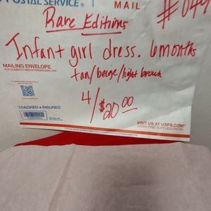 4/$20 Infant dress.       4/$20